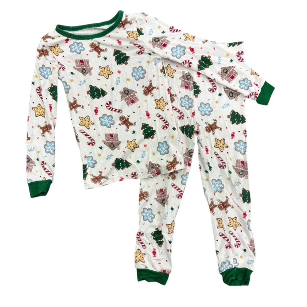 Milkberry Gingerbread Cookies Christmas Pajama Set 2T
